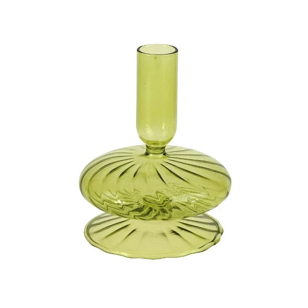 Petra Green Candle Holder