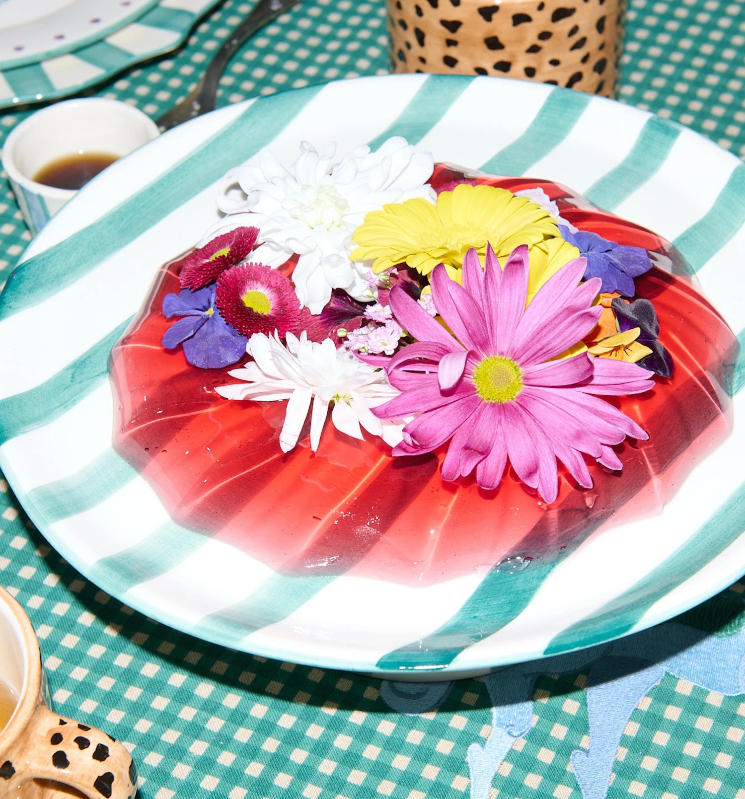 Pegasus Striped Cake Platter