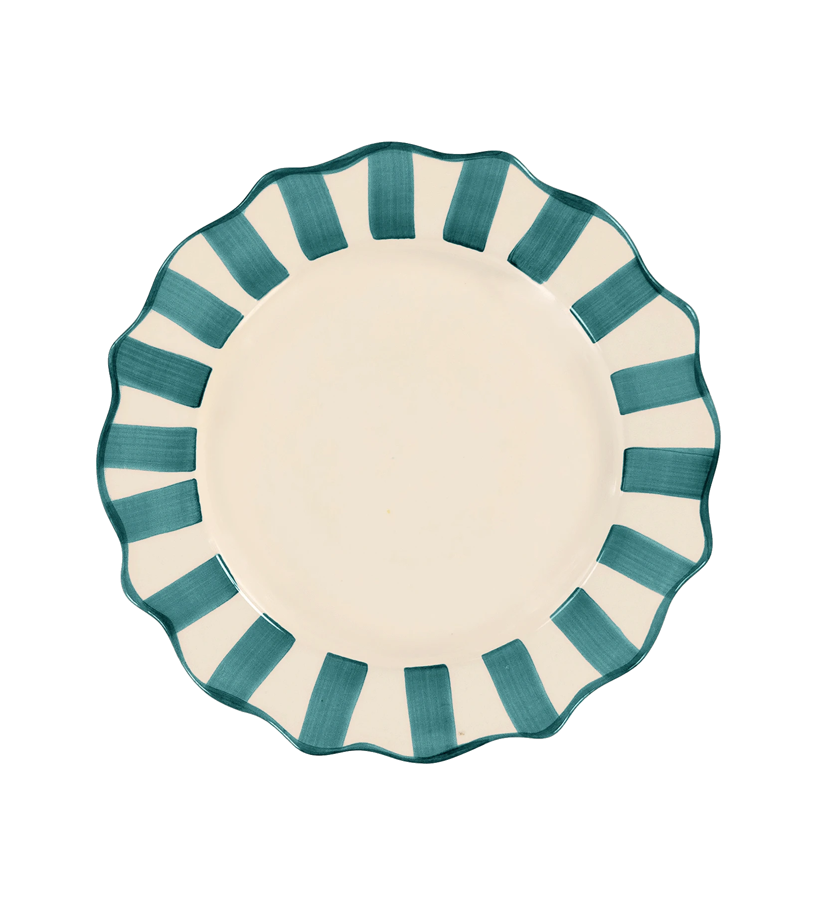 Pine Scalloped Dinner Plate