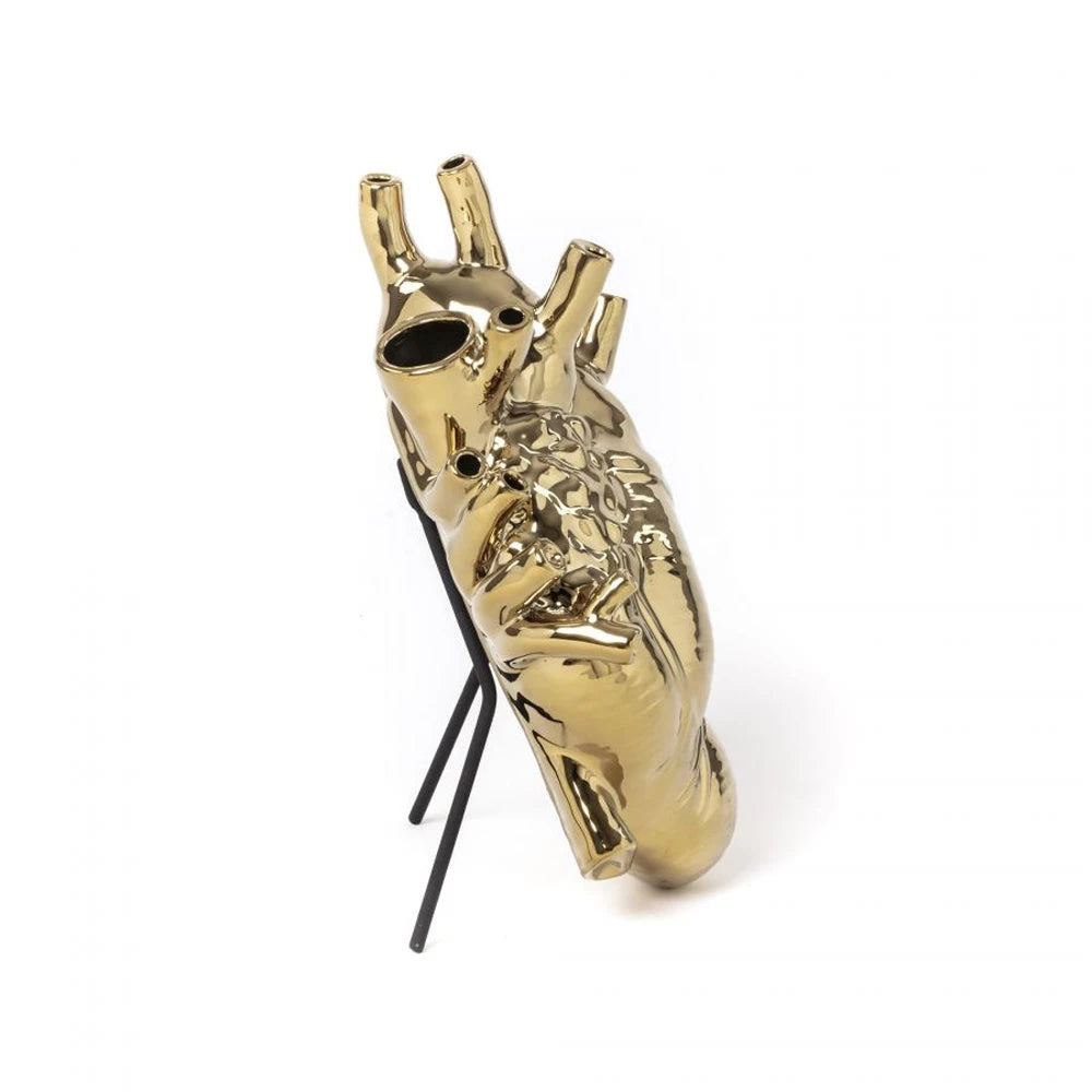 Love in Bloom Gold Vase