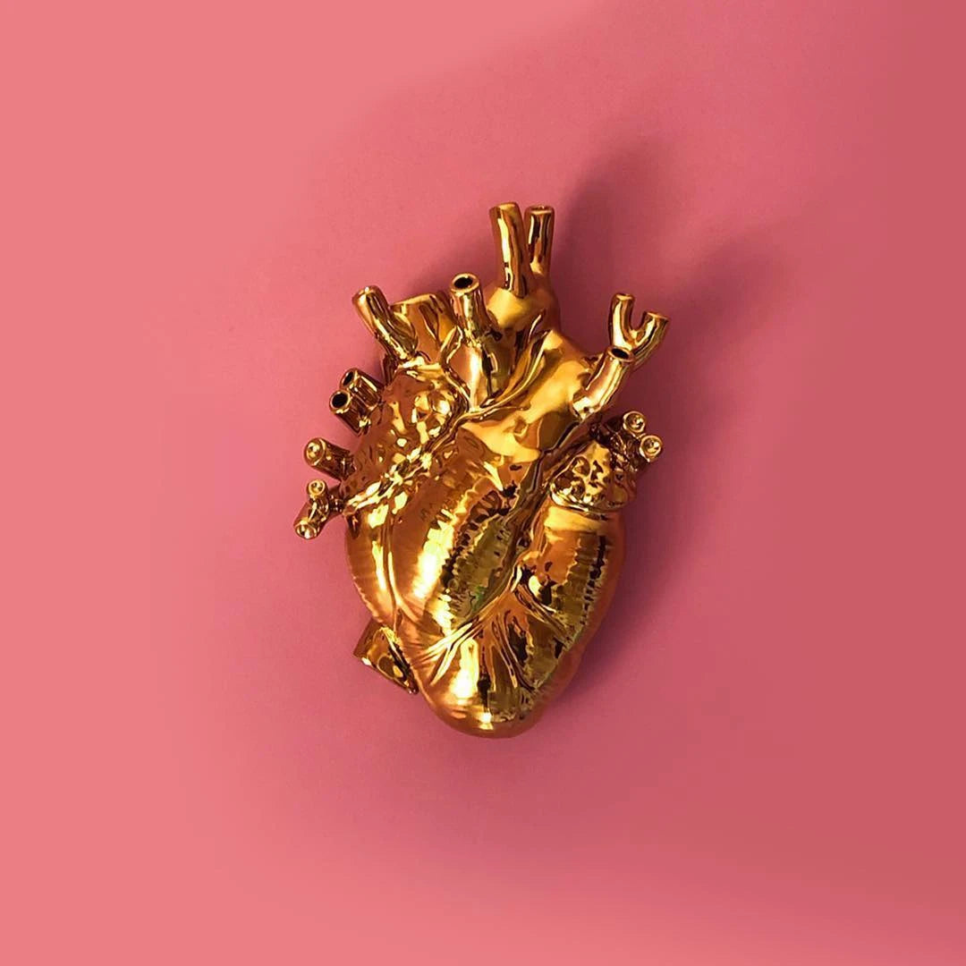 Love in Bloom Gold Vase