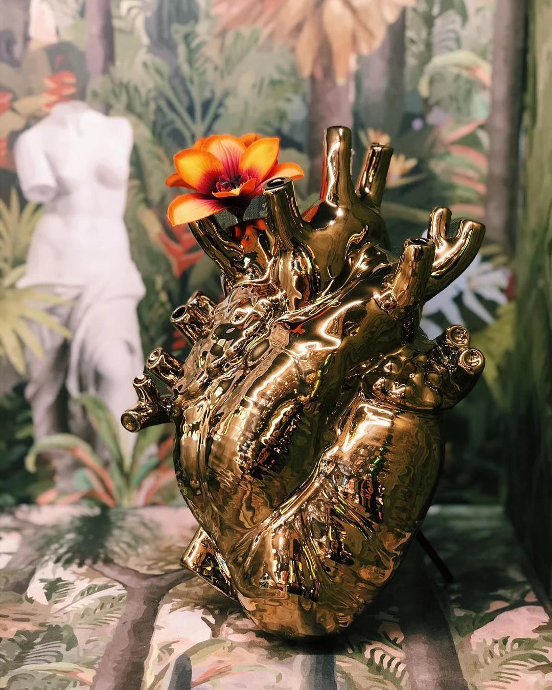 Love in Bloom Gold Vase