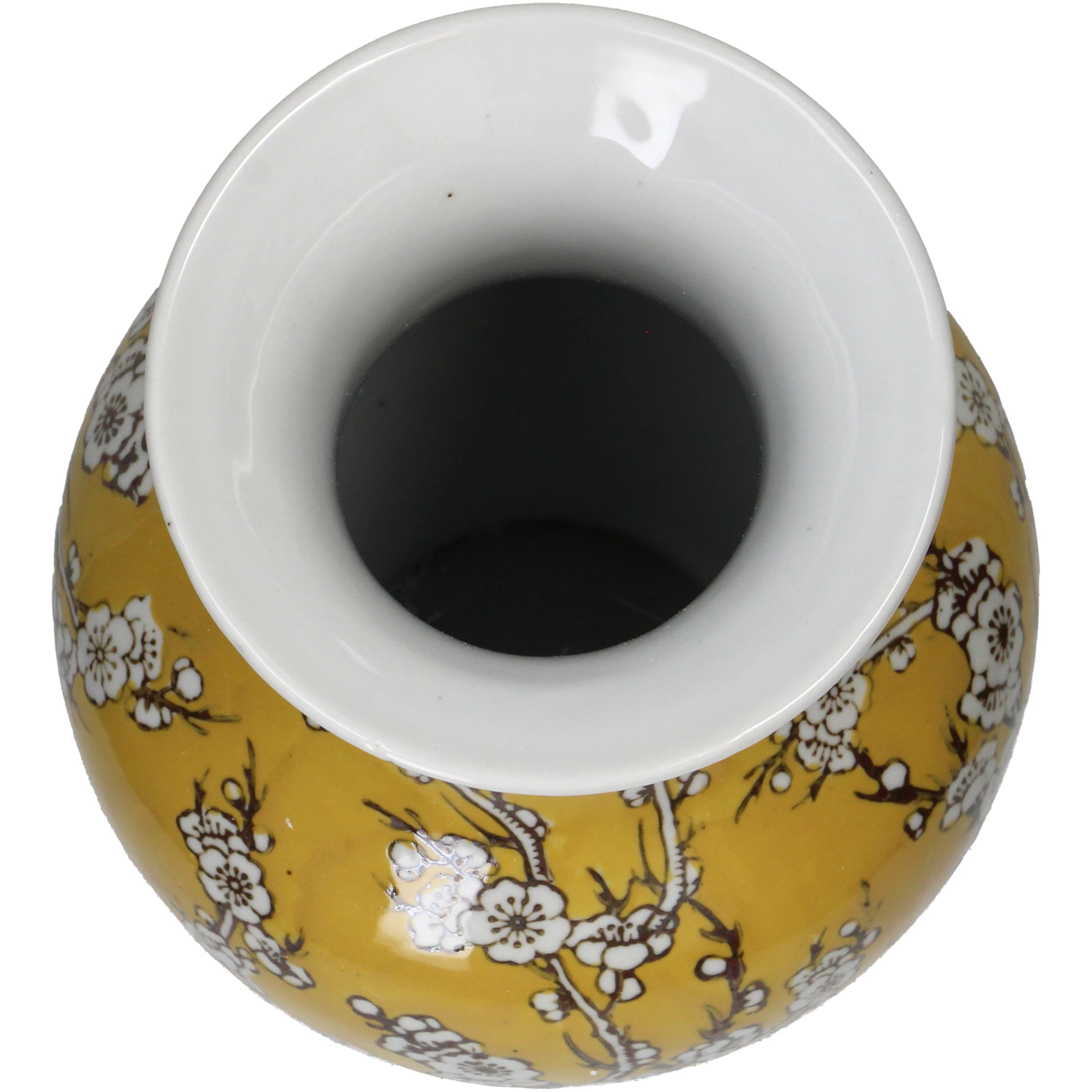 Classic Yellow Porcelain Vase L