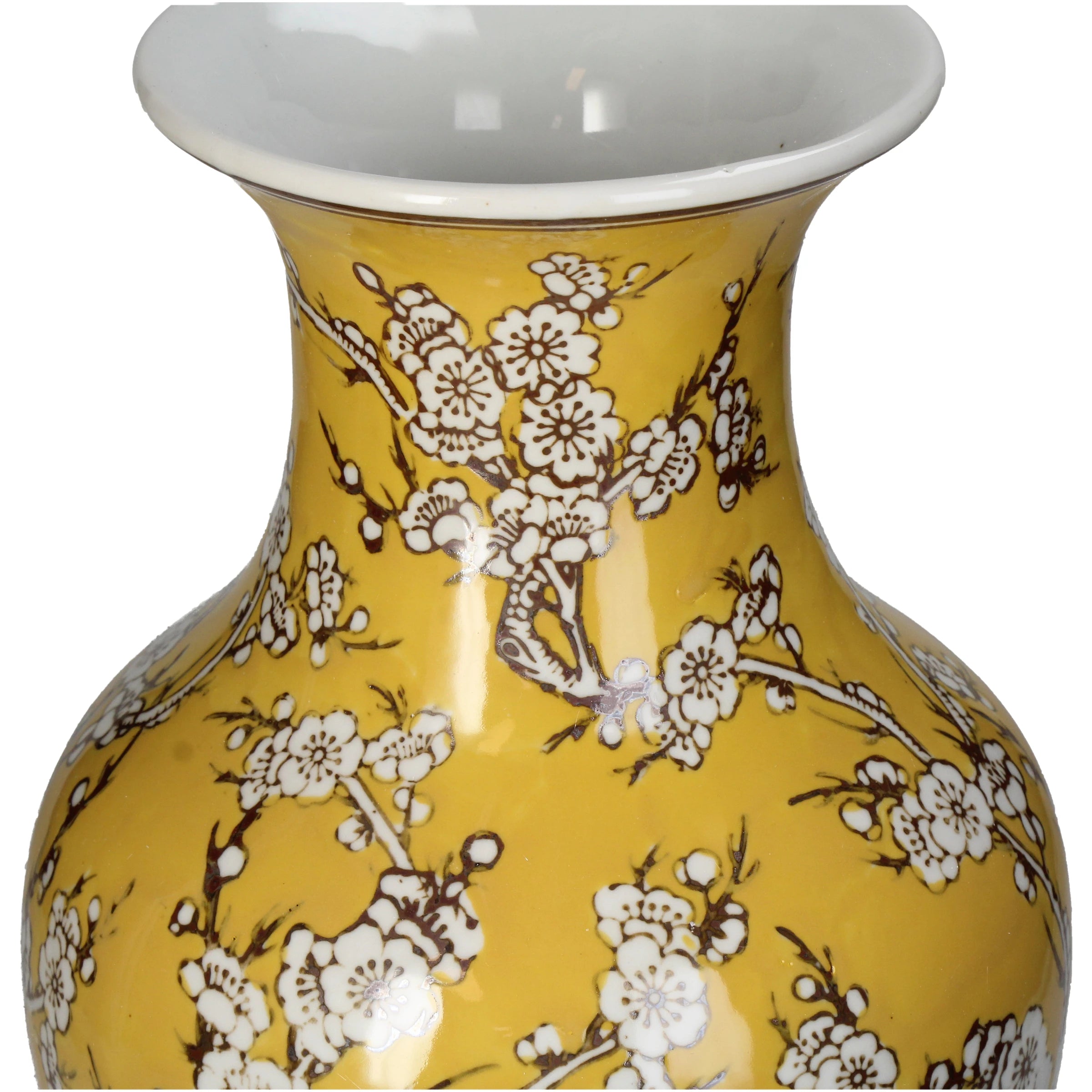 Classic Yellow Porcelain Vase L