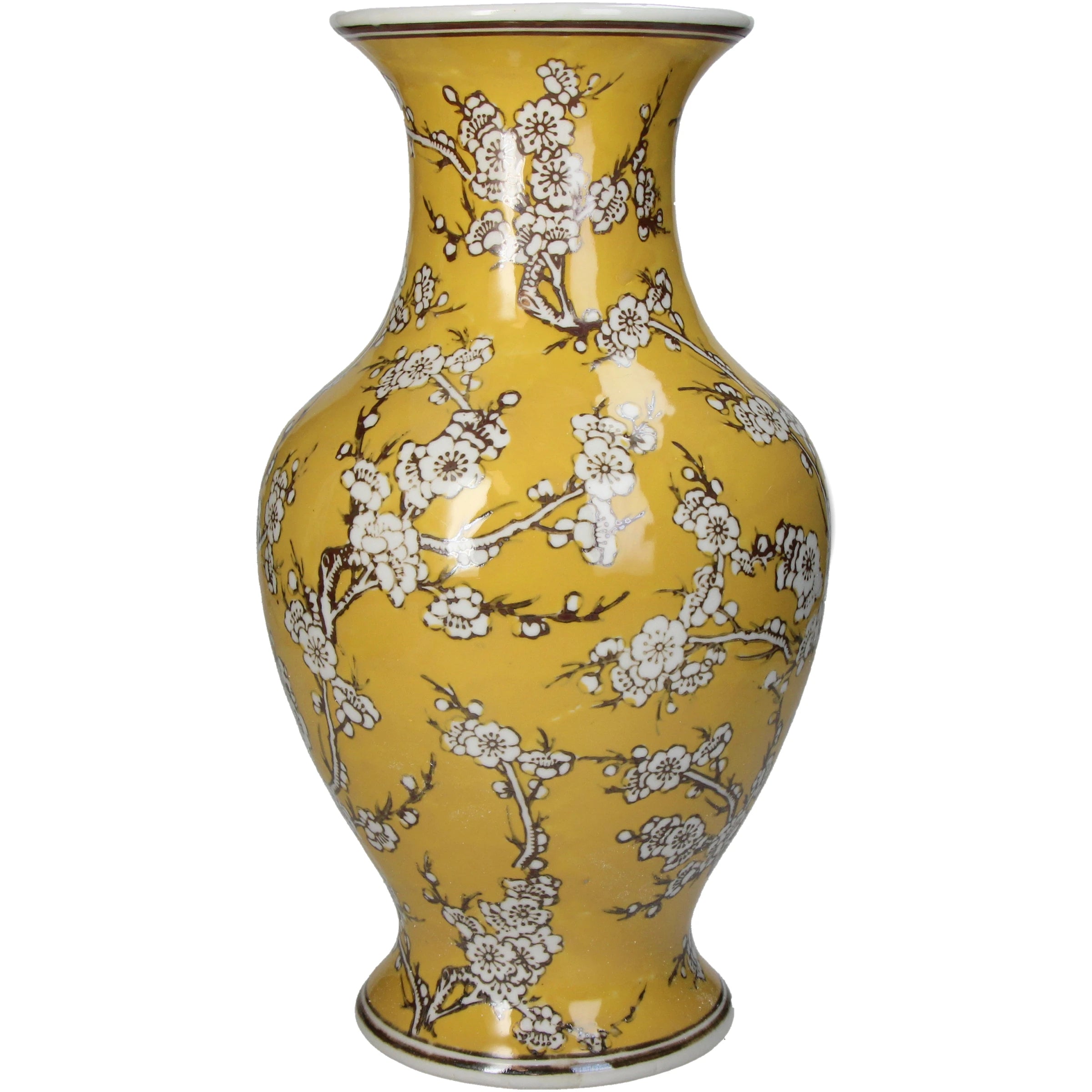 Classic Yellow Porcelain Vase L
