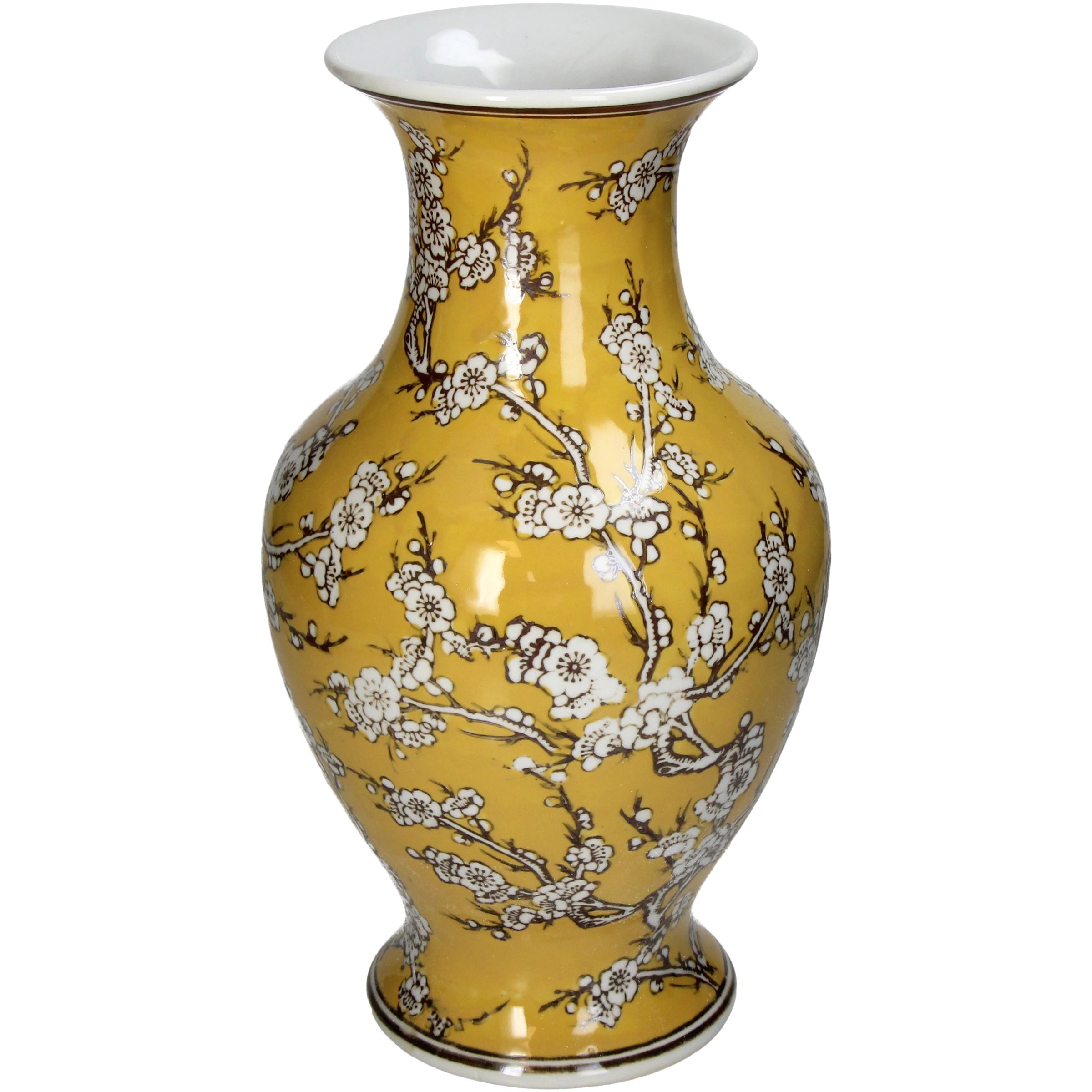Classic Yellow Porcelain Vase L