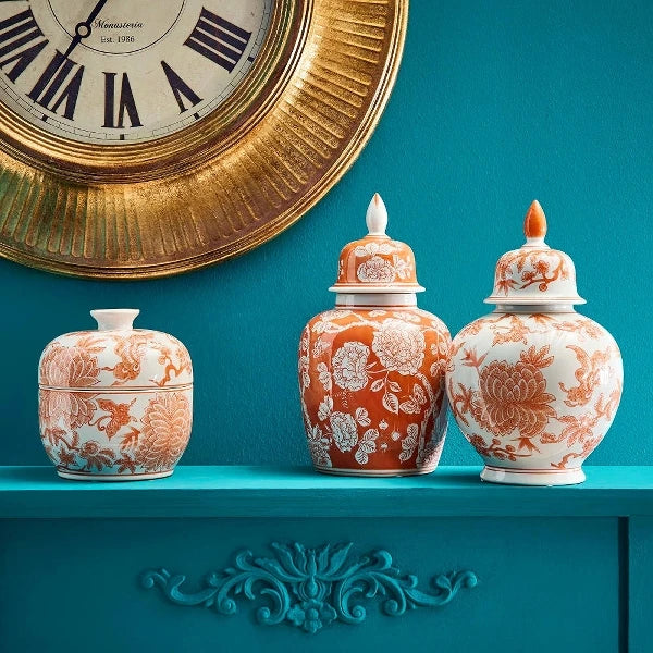 Papillion Lidded Vase