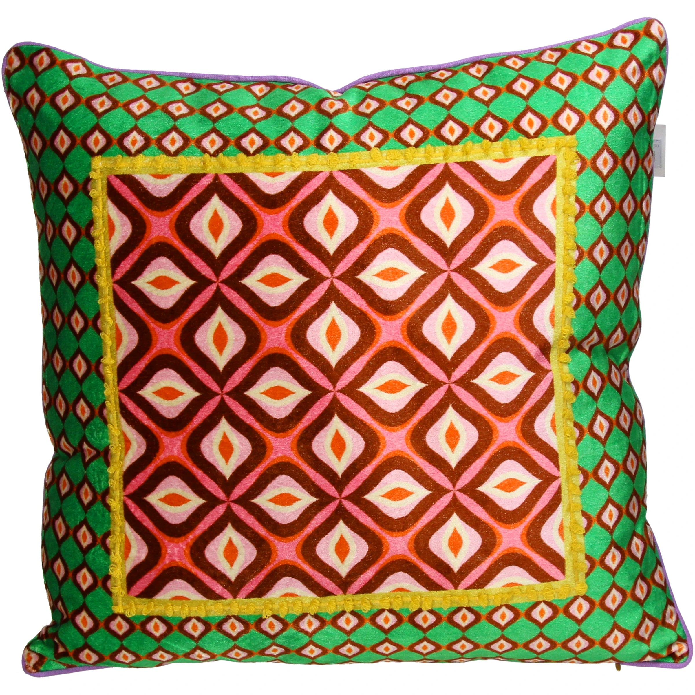 Retro Cushion Yellow