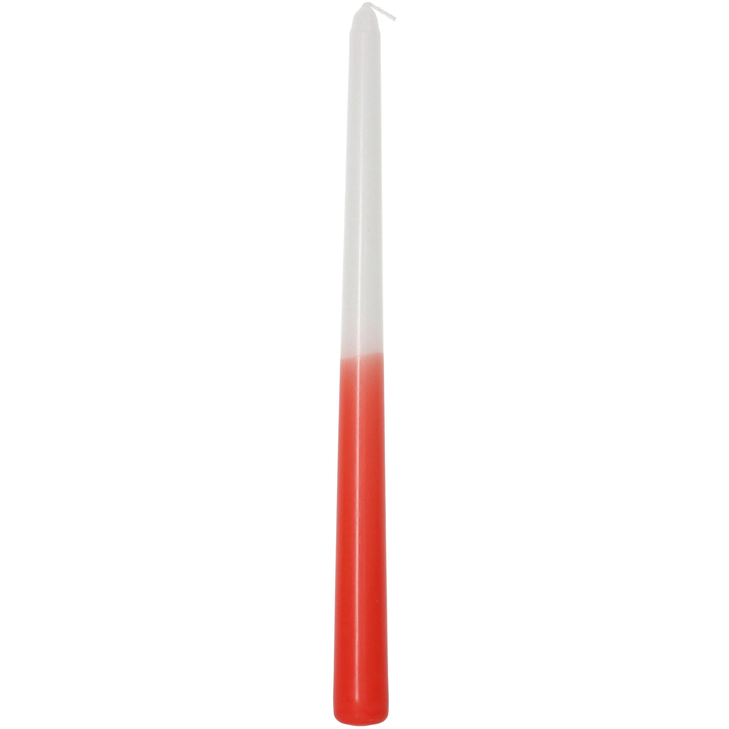Pack of 4 Dip Dye Coral Taper Candle