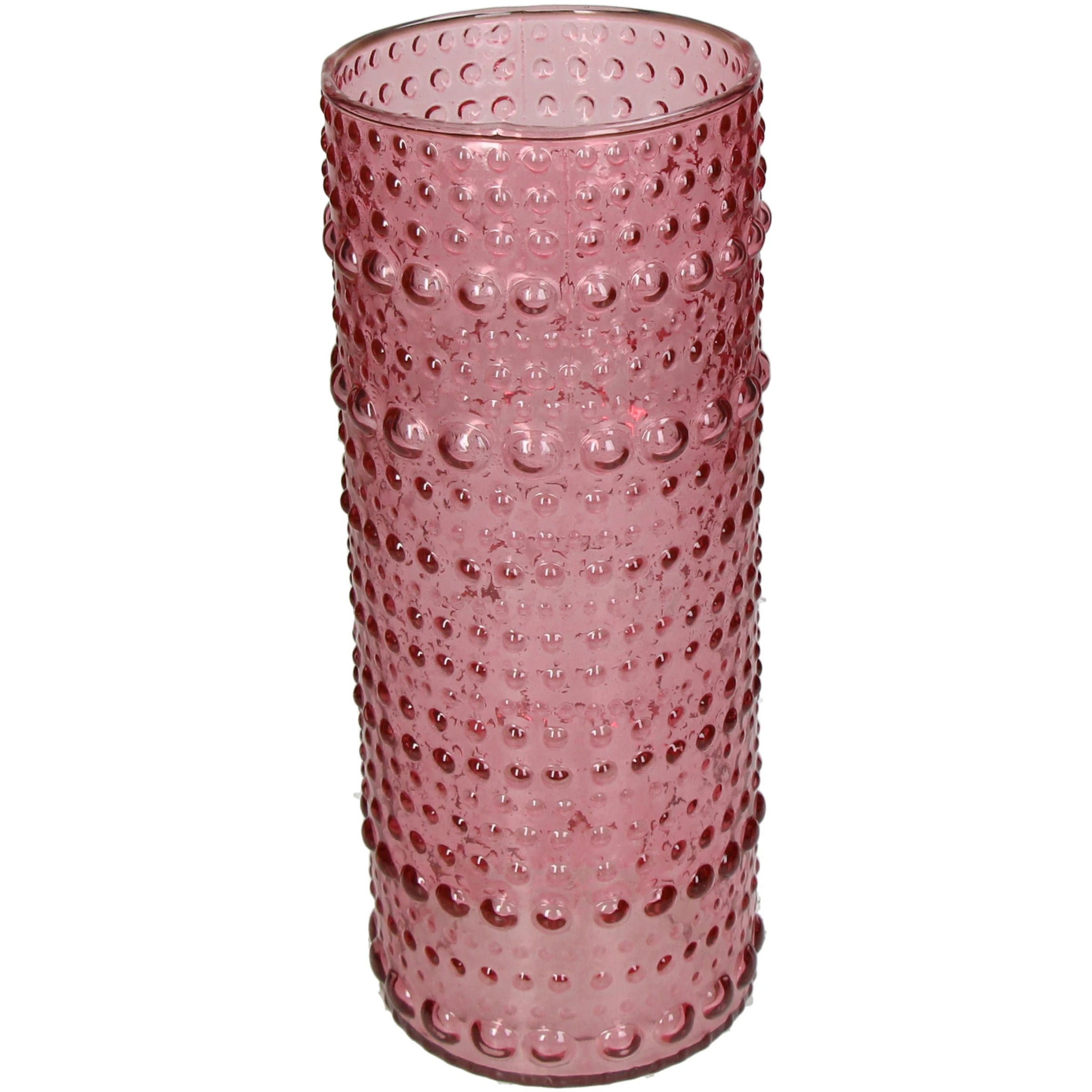 Bubble Bliss Tall Pink Vase