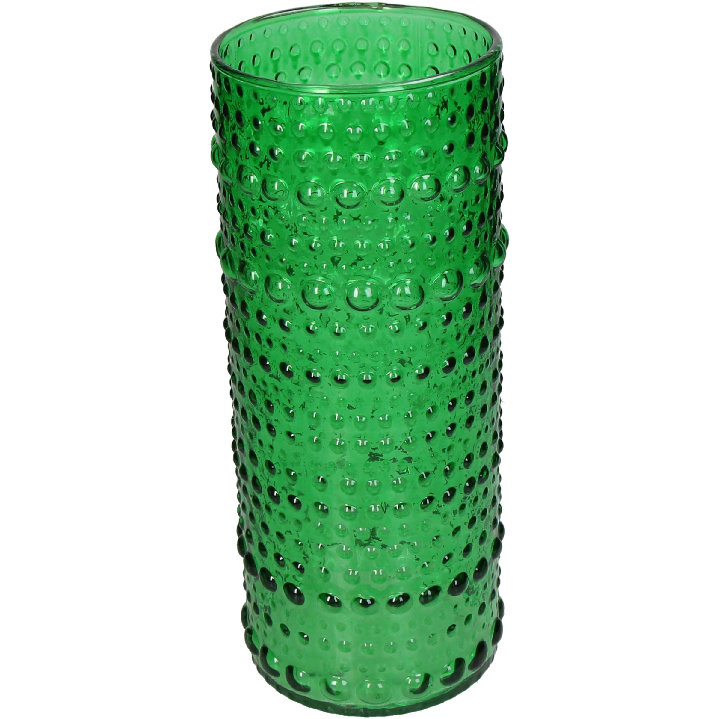 Bubble Bliss Tall Green Vase
