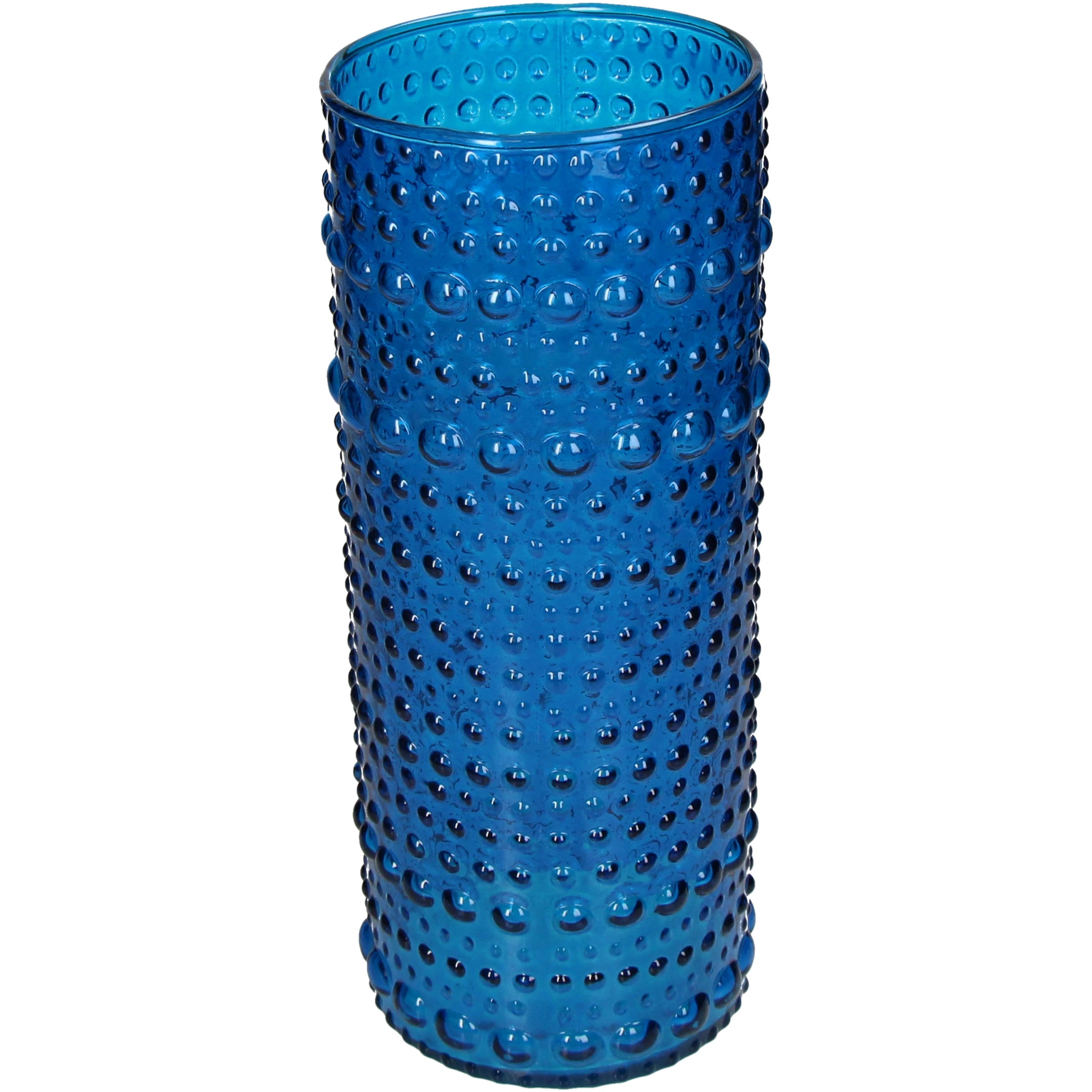 Bubble Bliss Tall Blue Vase