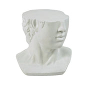 David Bust White Side Table