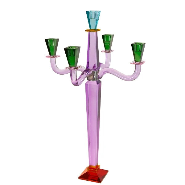 Fancy Purple Candle Holder