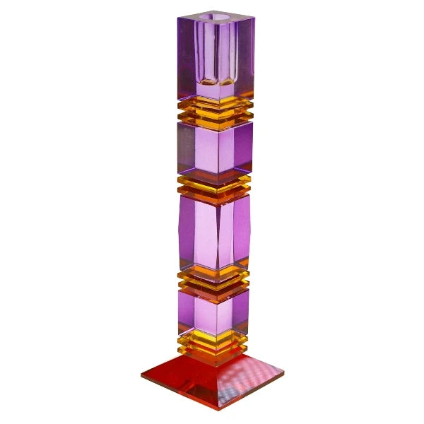 Fancy Purple Candle Holder
