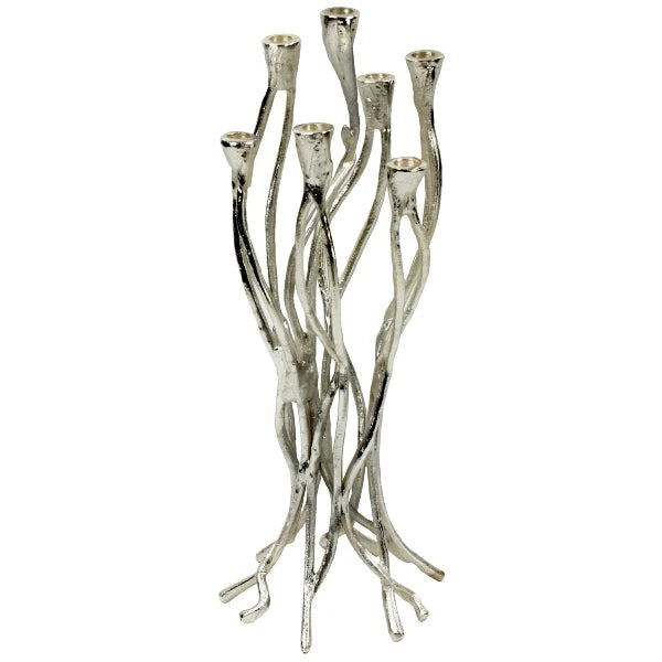 Roots Silver Candle Holder
