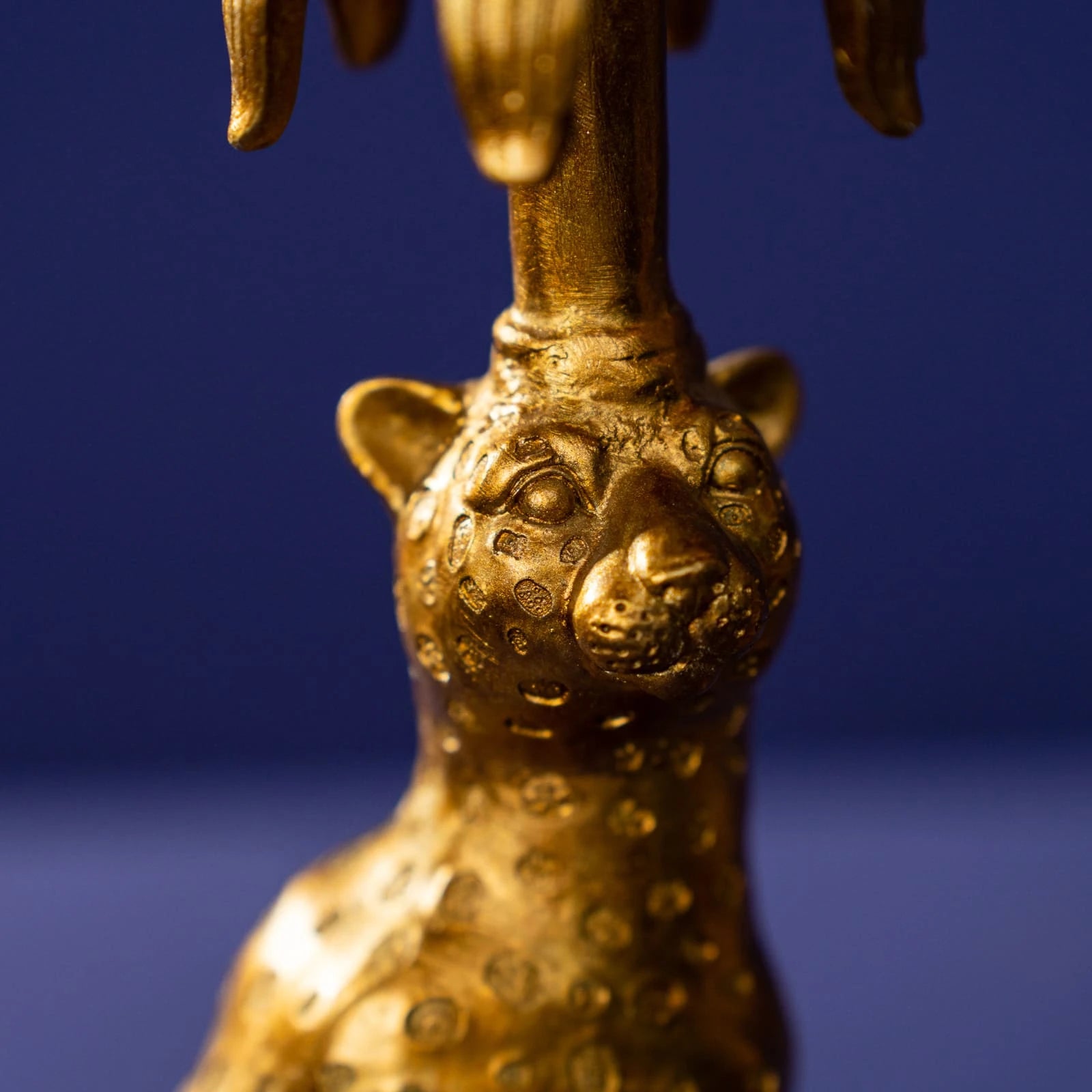 Set of 2 Leopard Candle Holder