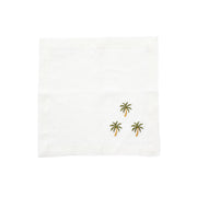 Palm Tree Linen Napkins Set of 4