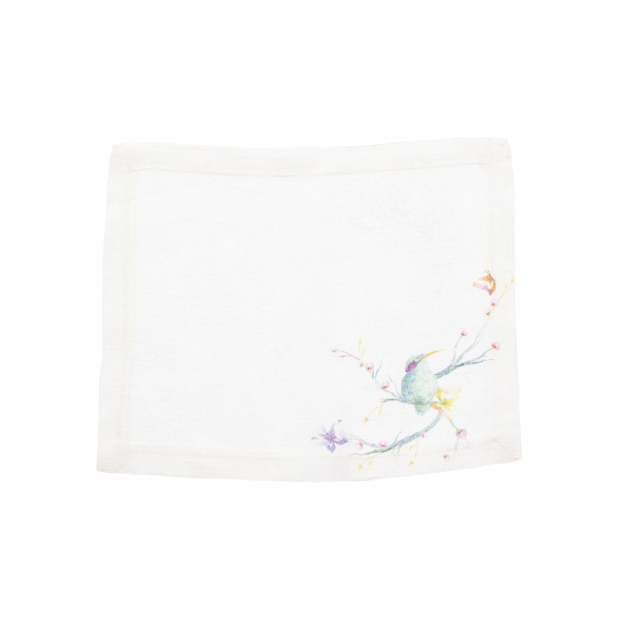 Chinoiserie Birds Linen Placemat Set of 4
