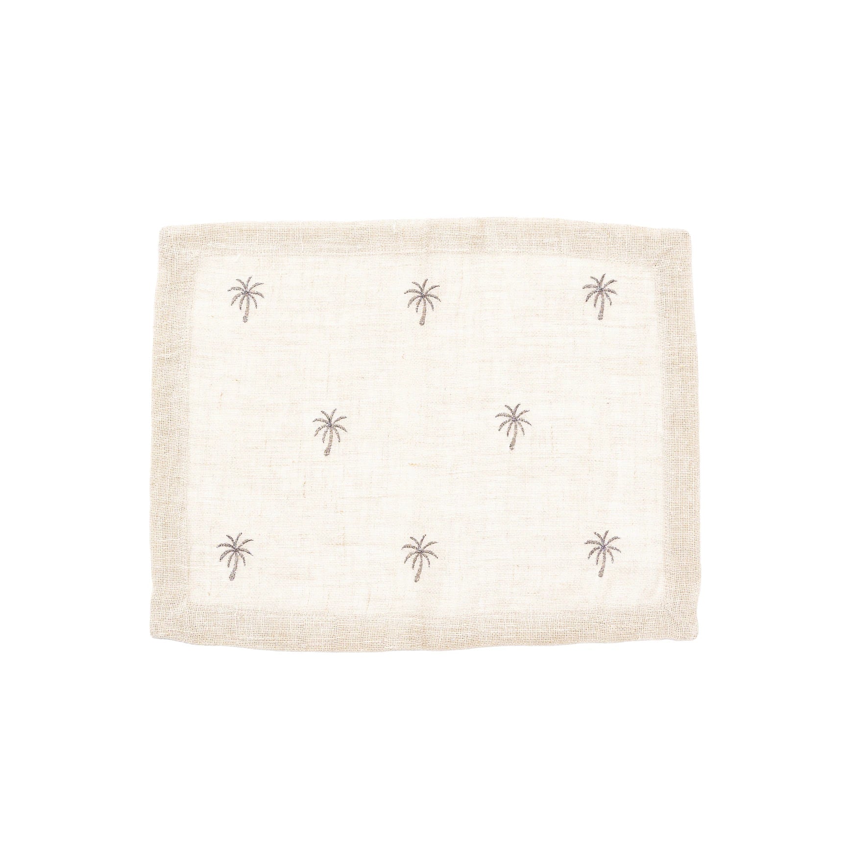 Bronze Palm Trees Linen Placemat Set of 2