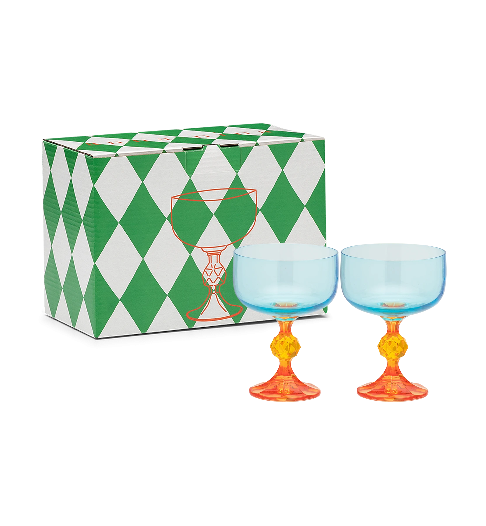 Set of 2 Paradise Cocktail Glass