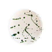 Crazy Quarter Plate Dark Green Blob