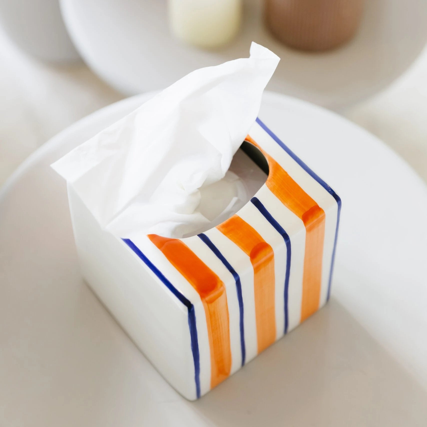 Tissue Box Orange