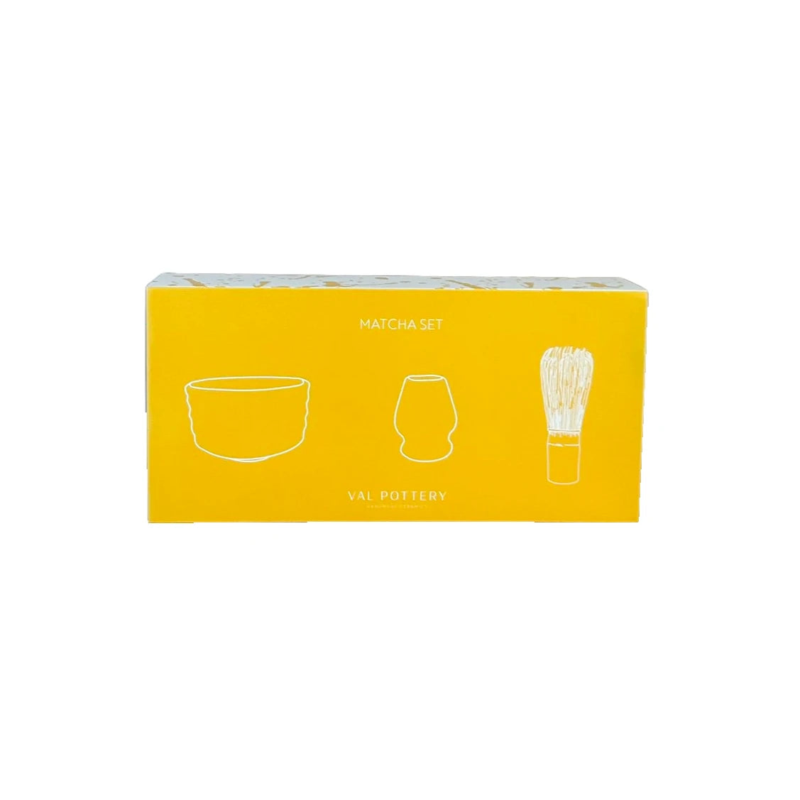 Matcha set giftbox yellow