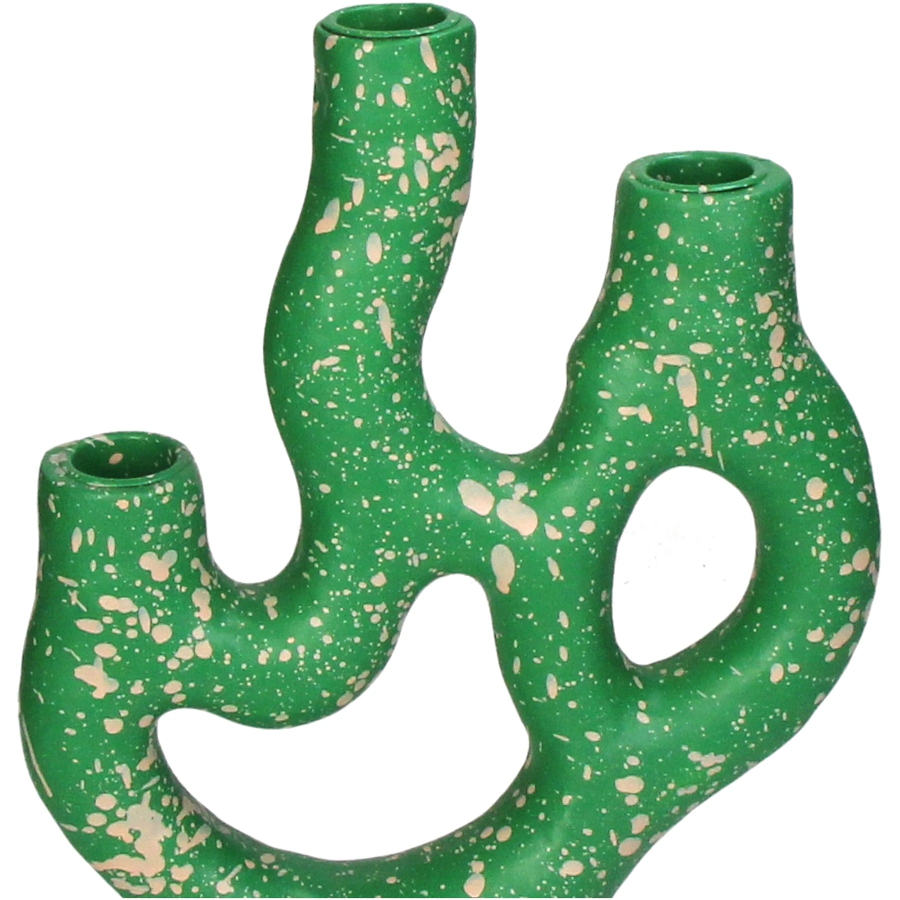 Twist & Glow Candleholder Green