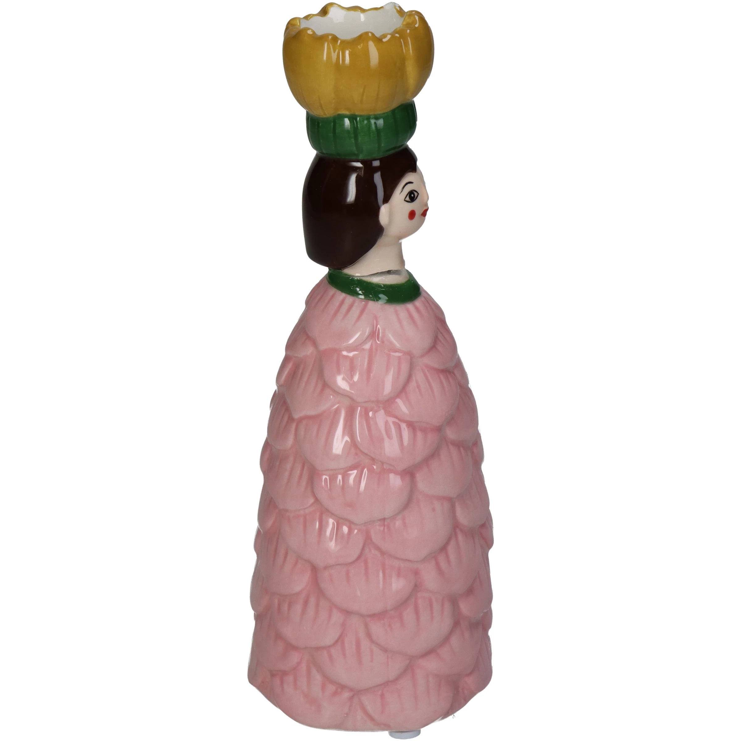 Flower Girl Candleholder Pink