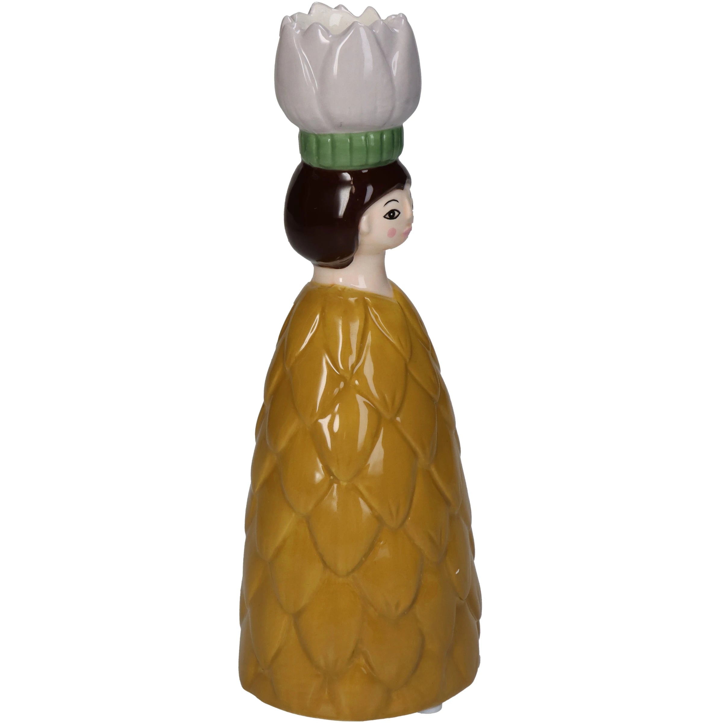 Flower Girl Candleholder Ochre
