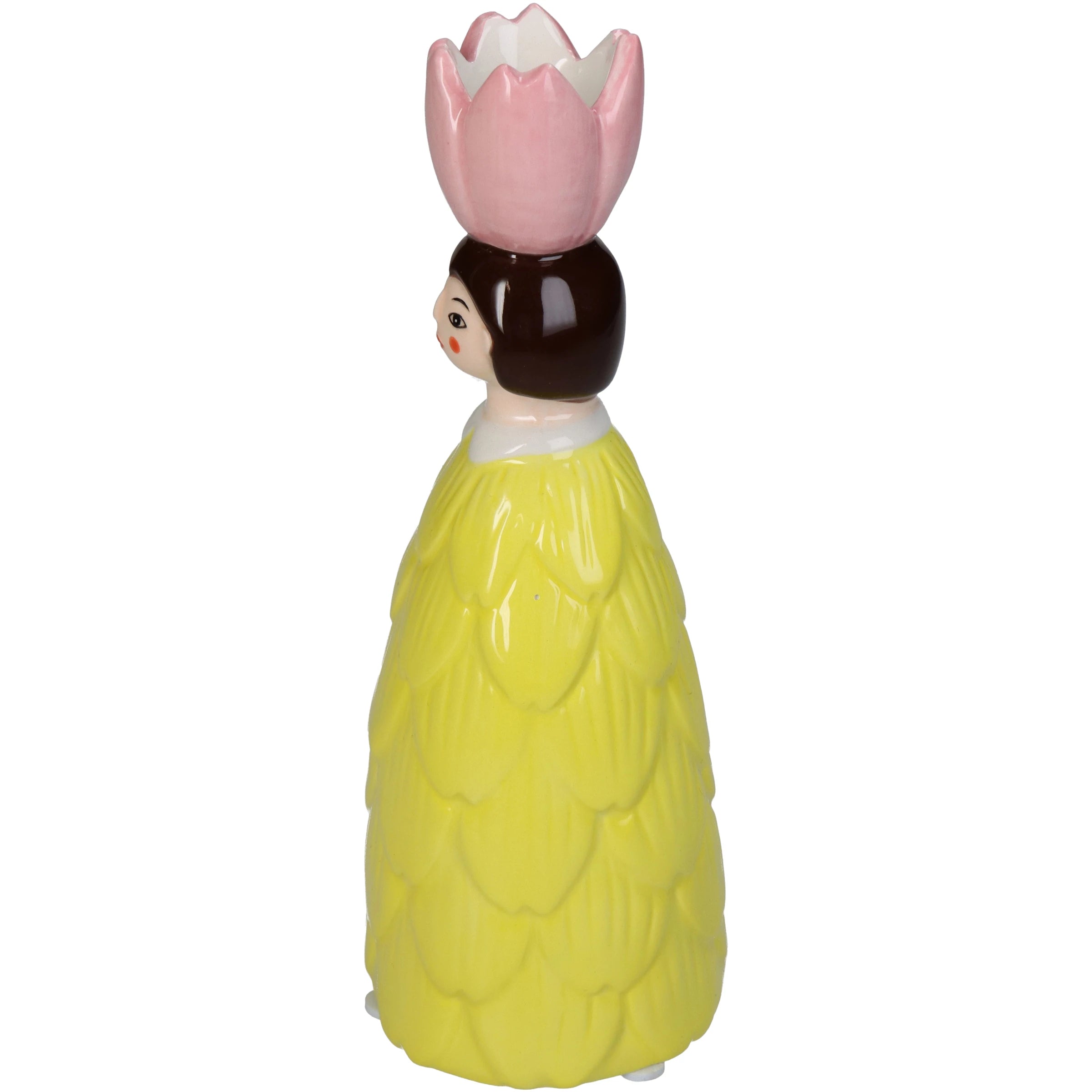 Flower Girl Candleholder Yellow