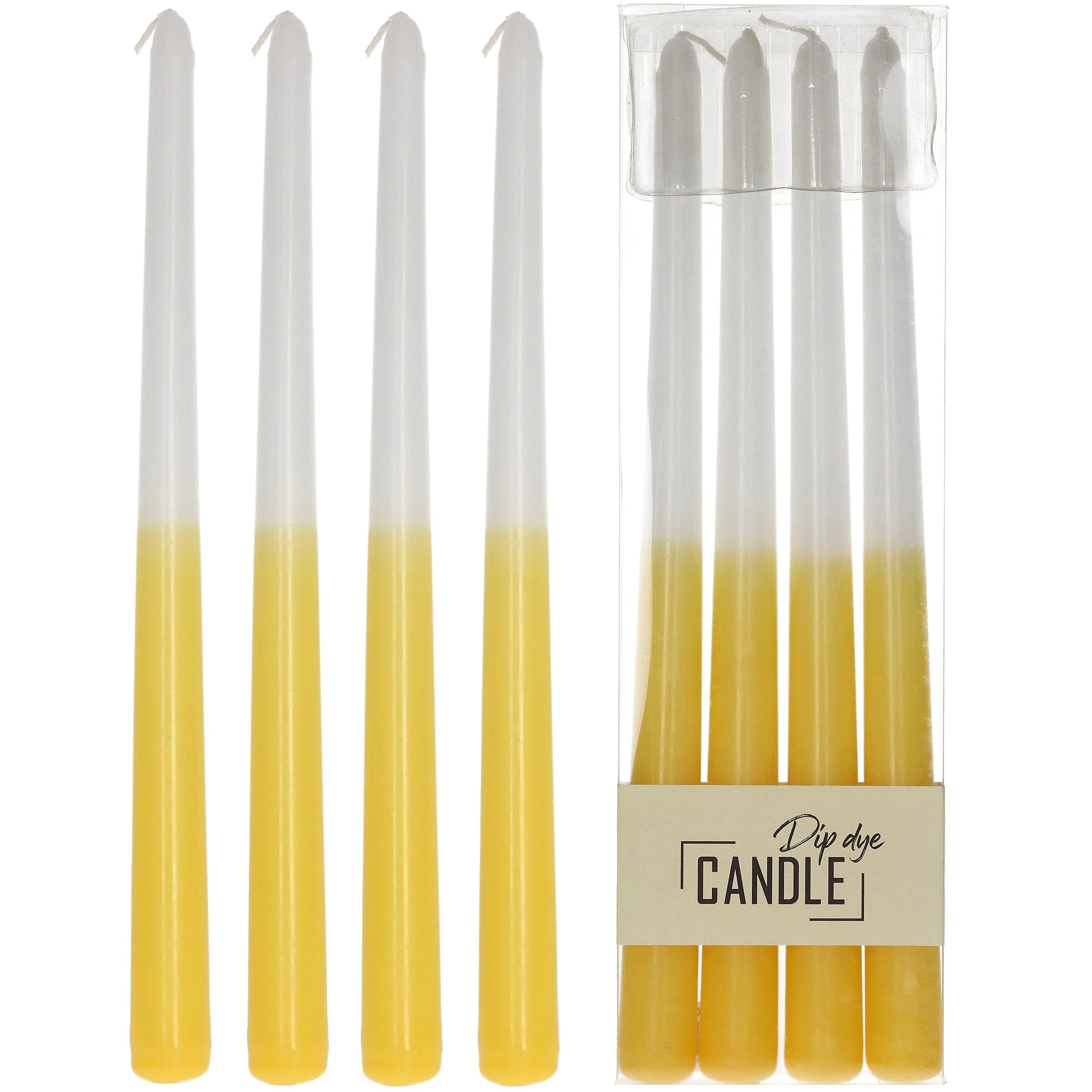Candle Dip Dye yellow