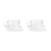 Tea Cups W/Plate Set of Two
