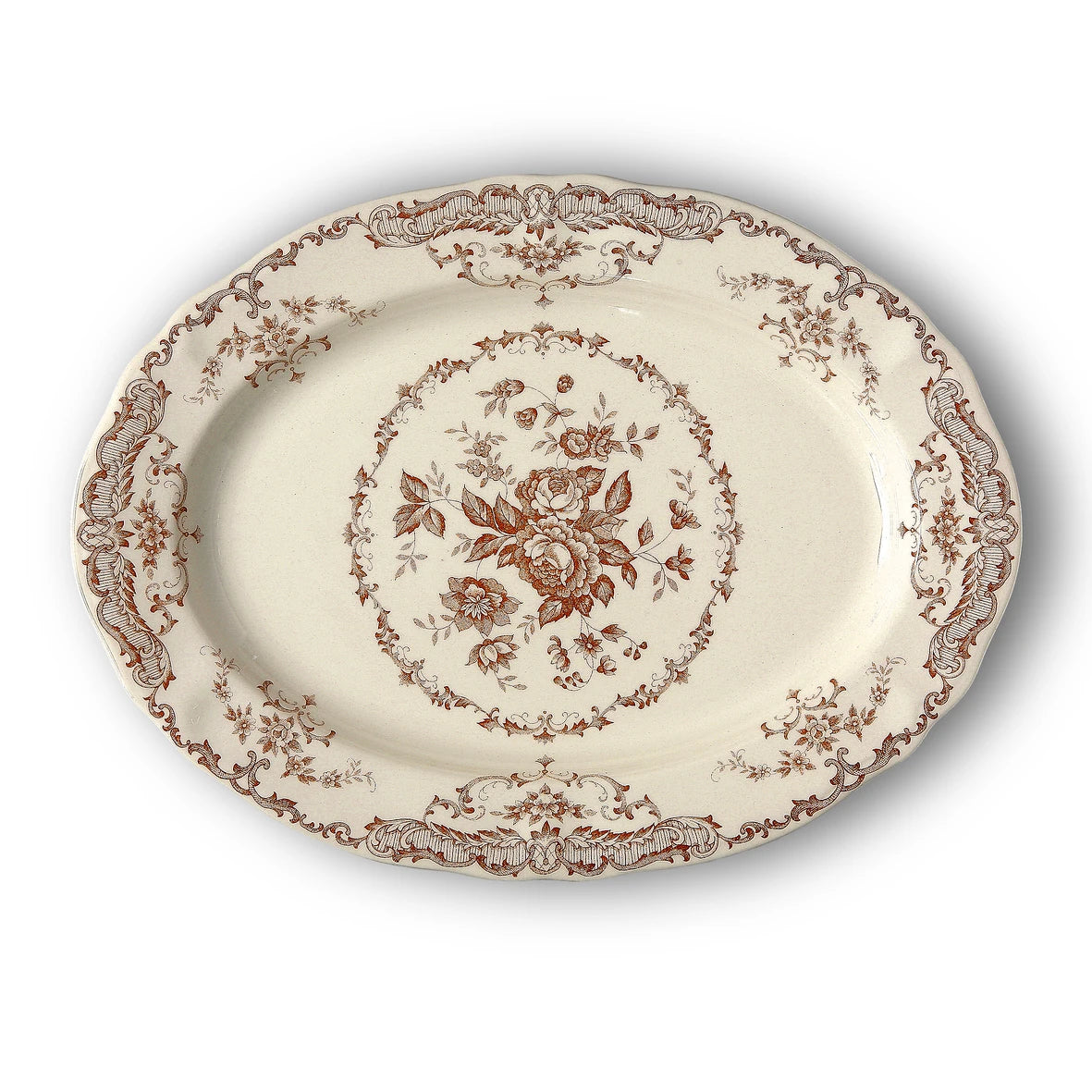 Set of 2 Terracotta Oval Platter