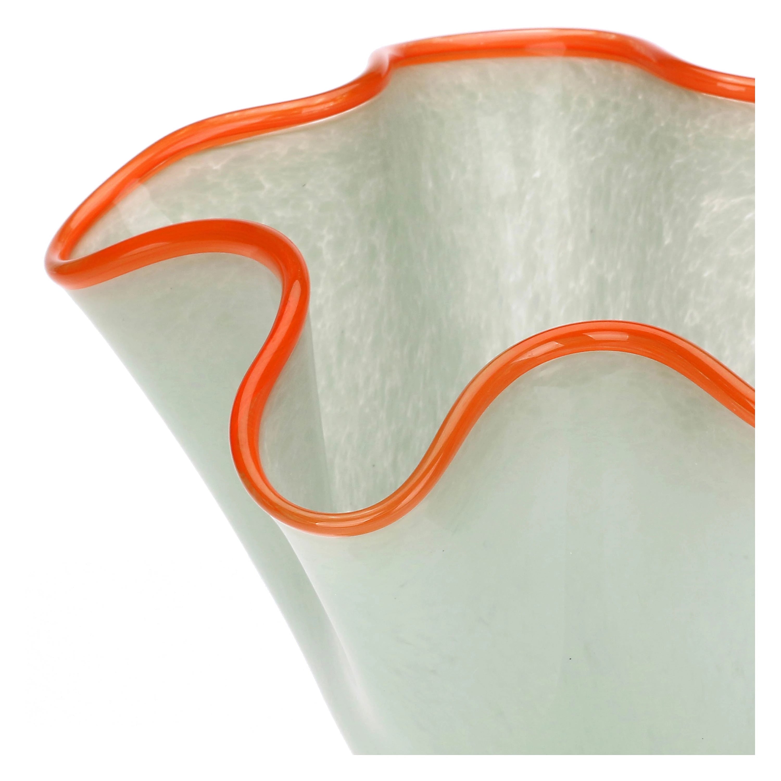 Pastello Mint Ruffle Vase