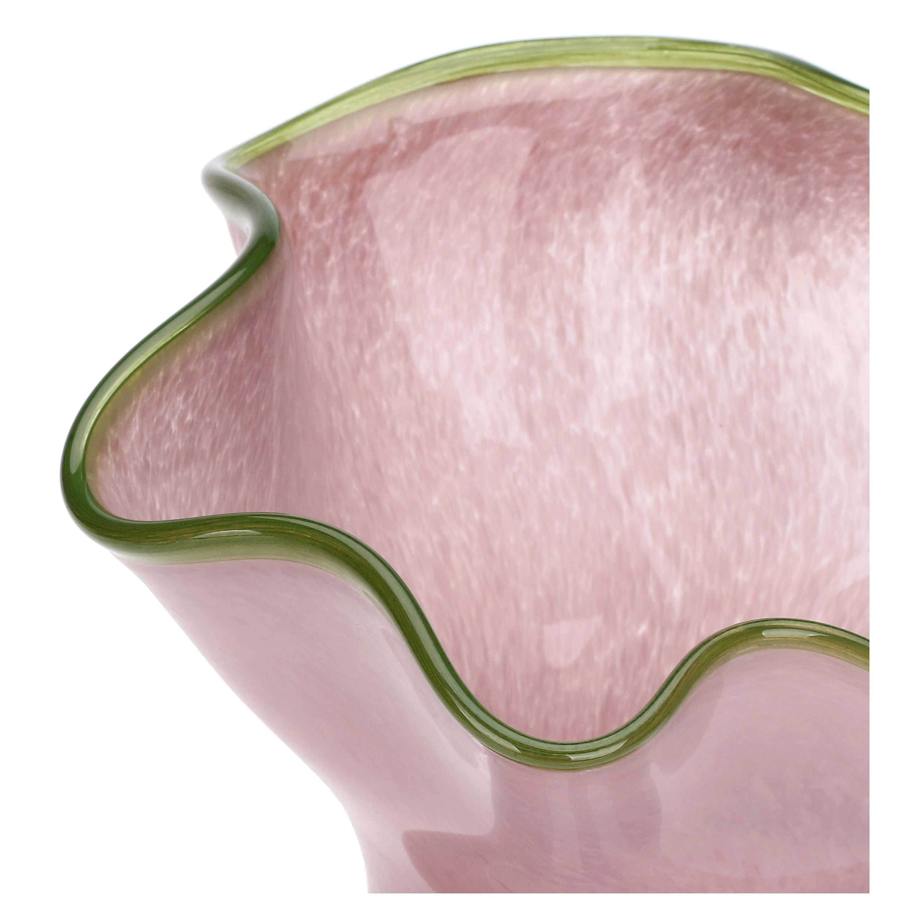 Pastello Pink Ruffle Vase