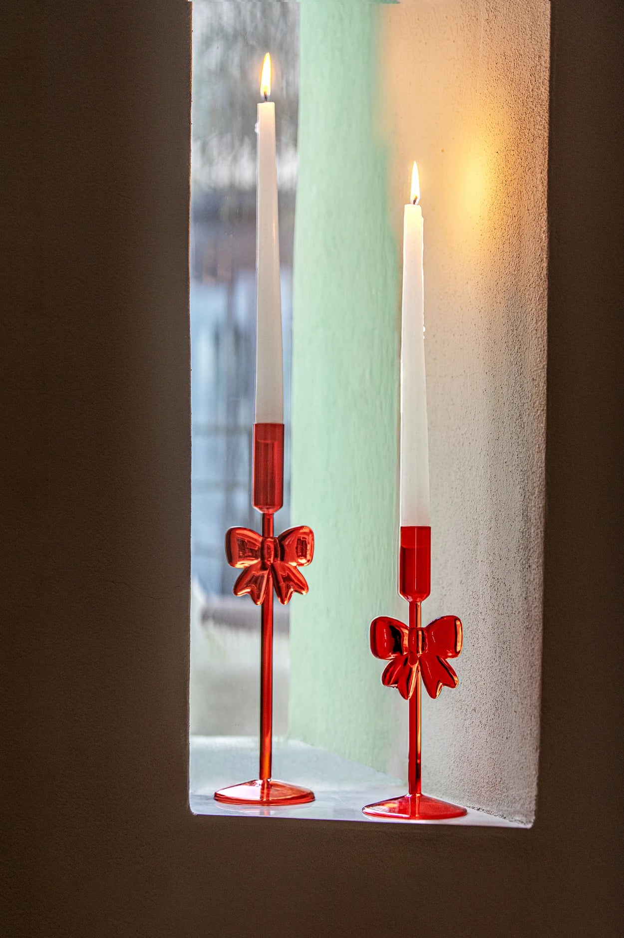 Brillafiocco Candleholder Red M