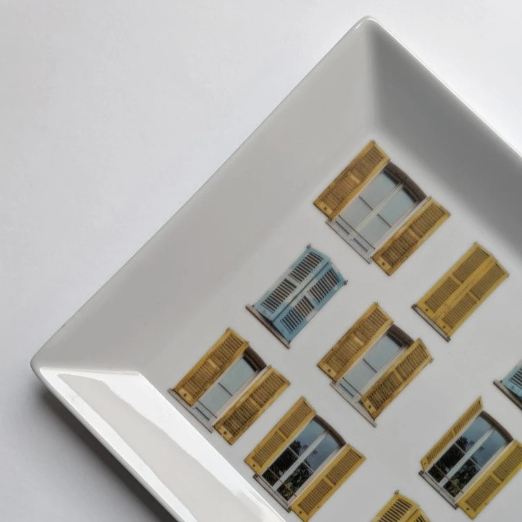 La Finestra Sul Cortile Yellow Shutters Trinket Tray