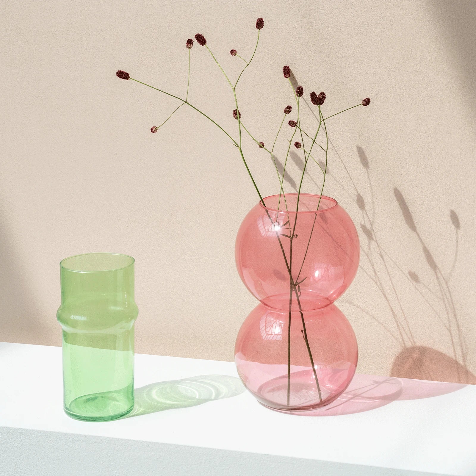 Bulb pink vase