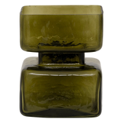 Camo olive green candleholder