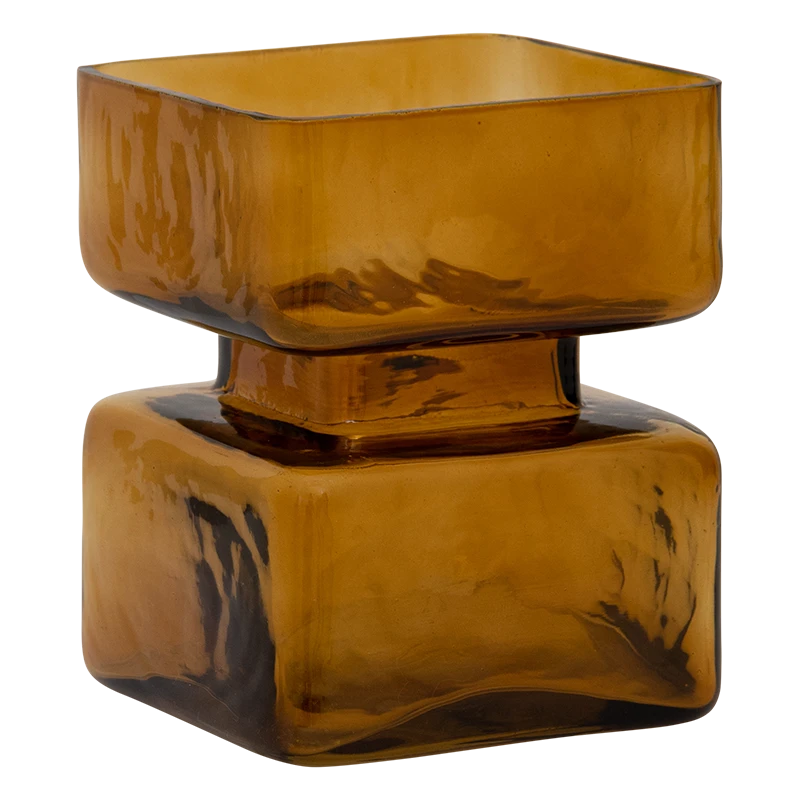 Camo brown candleholder