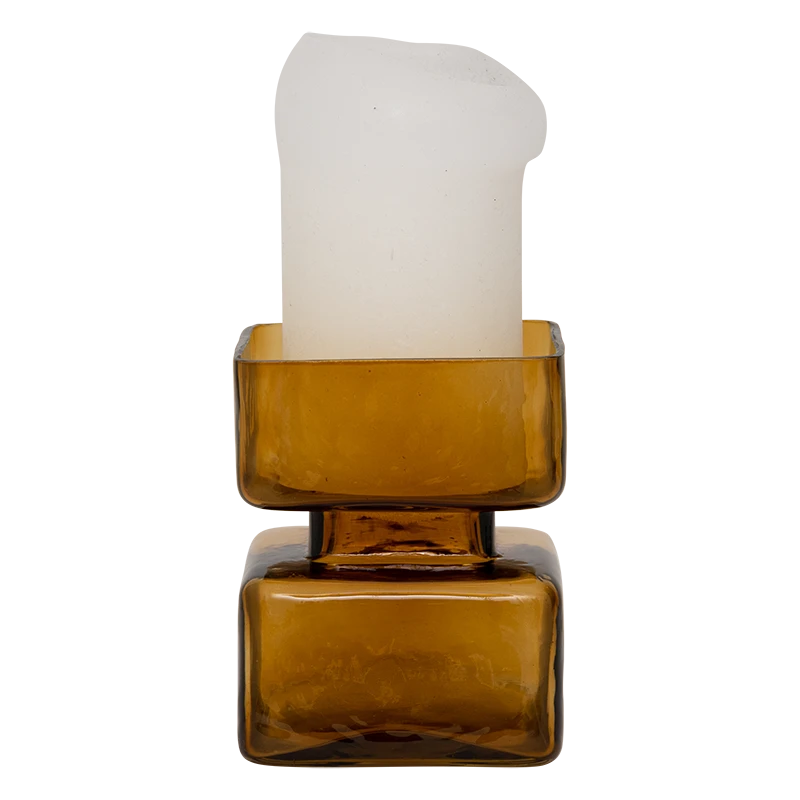 Camo brown candleholder