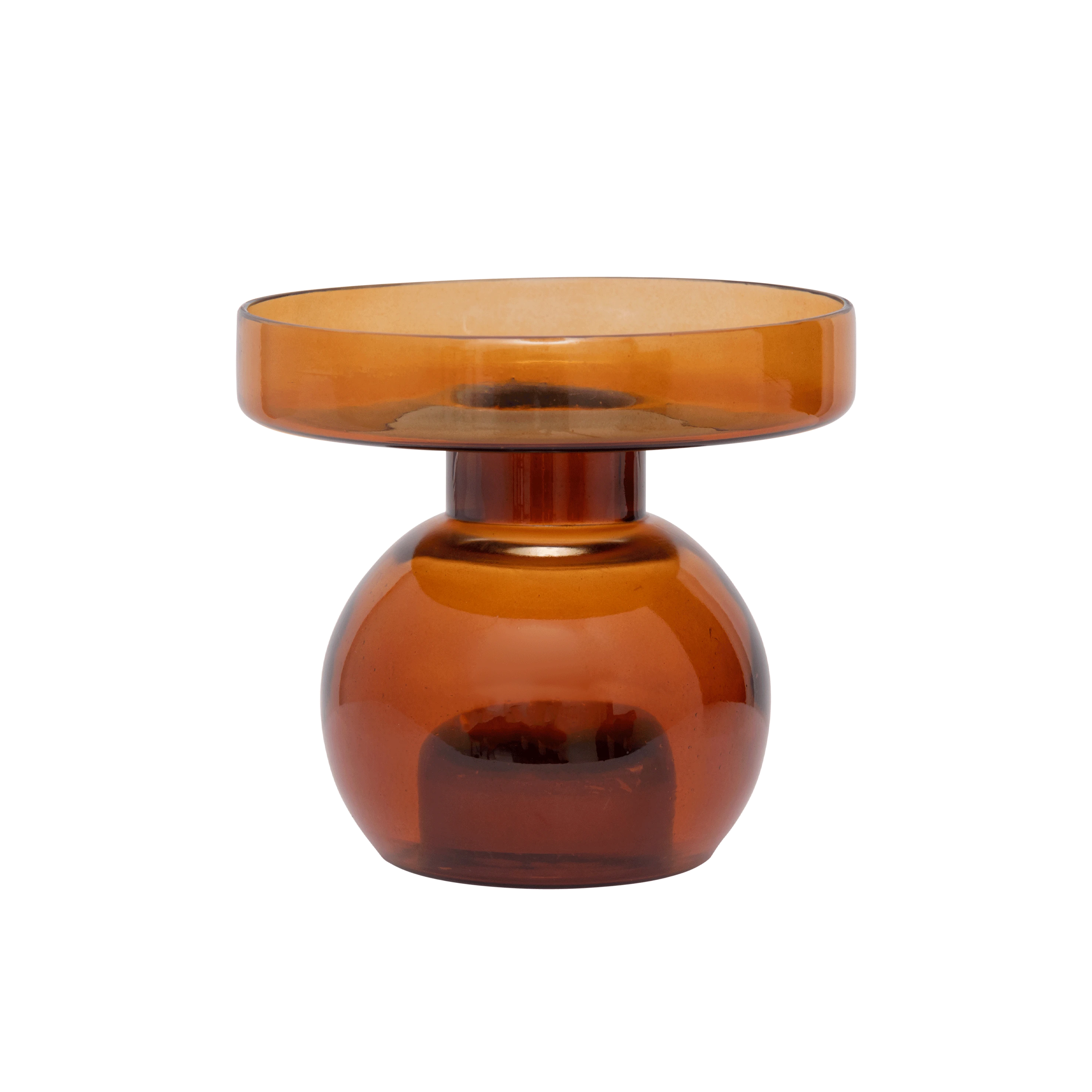 Two sides apricot candleholder