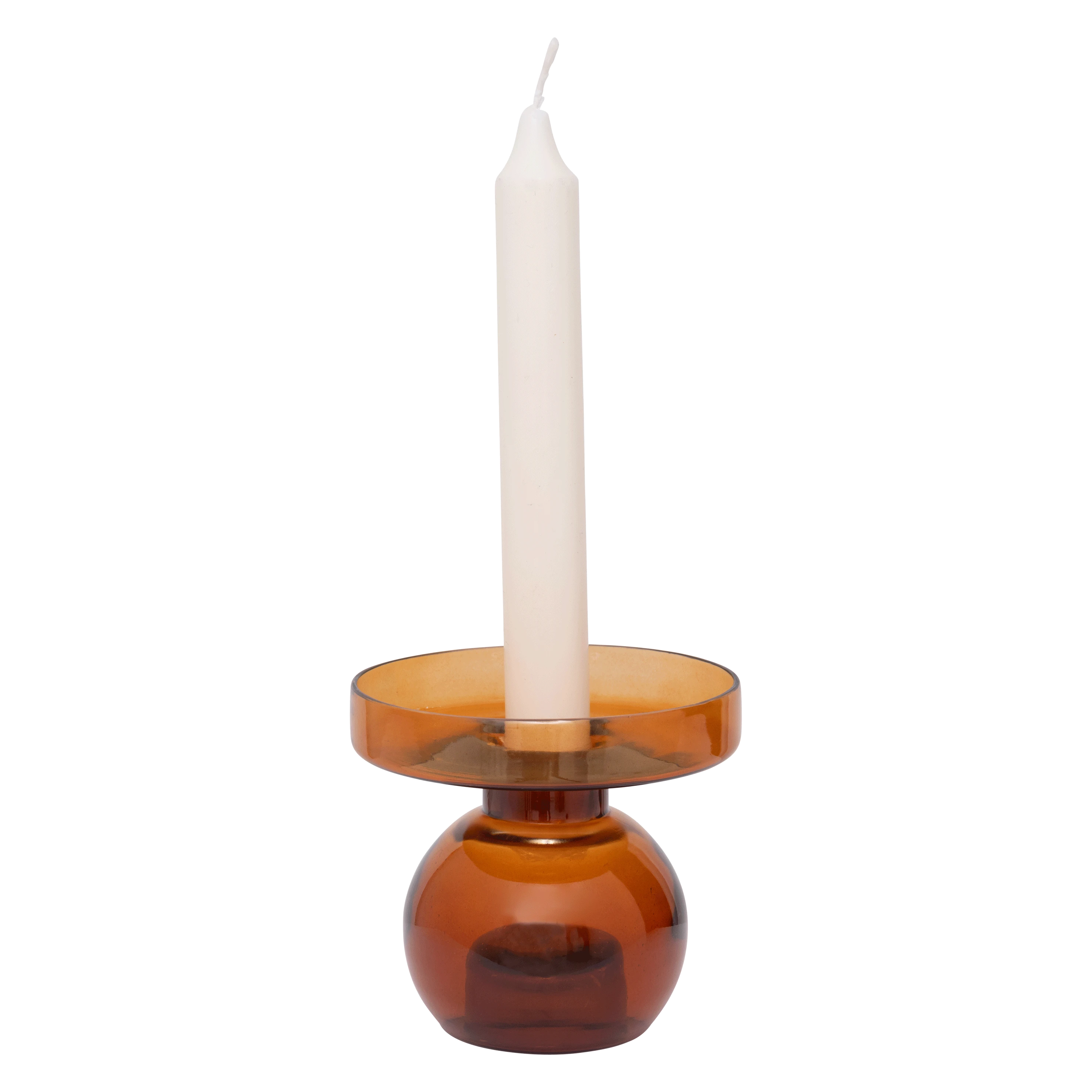 Two sides apricot candleholder