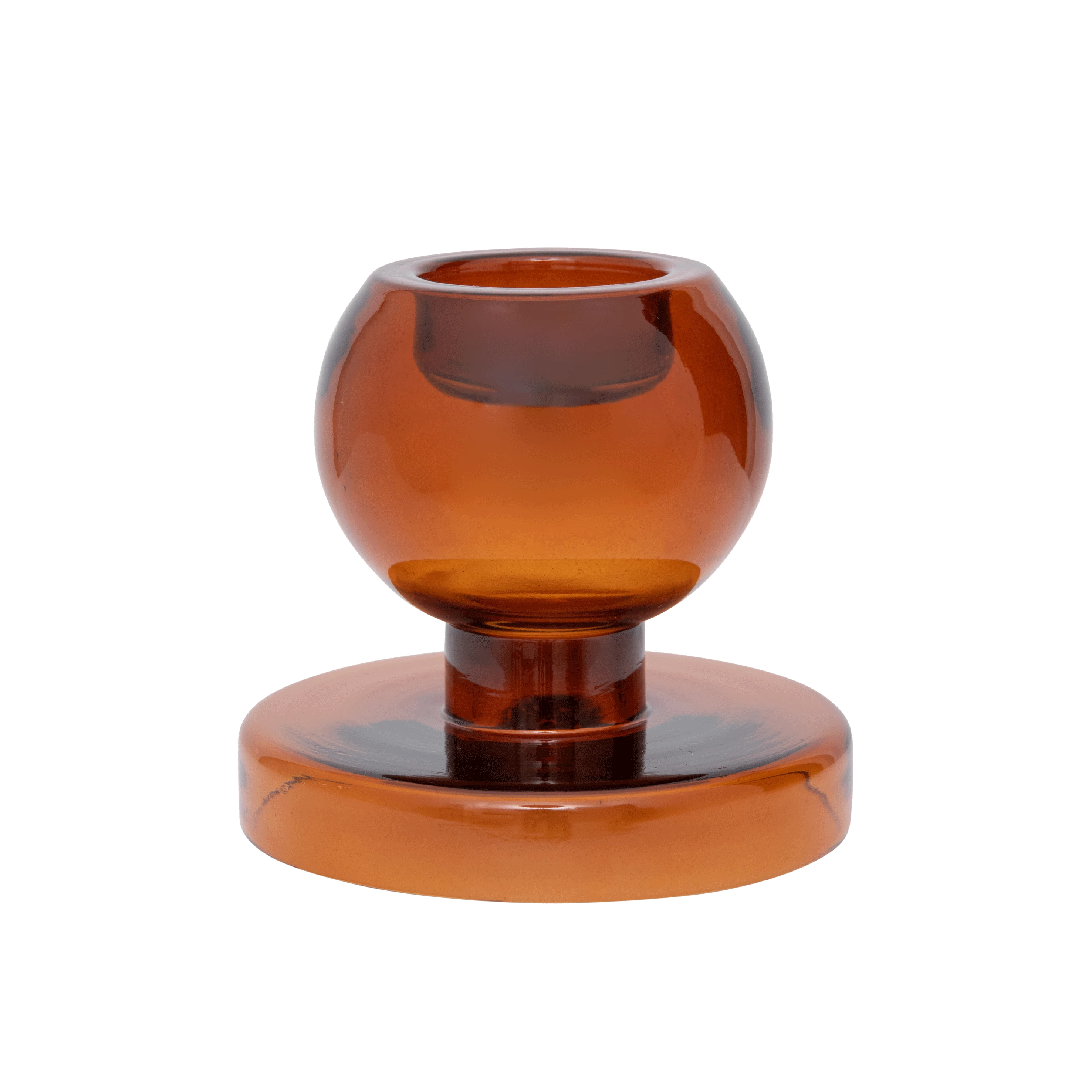 Two sides apricot candleholder